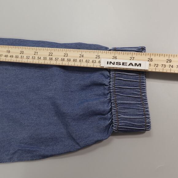 Womens Cargo Joggers Pants 2 High-Rise Lyocell Crop Lightweight Comfy - Picture 15 of 16